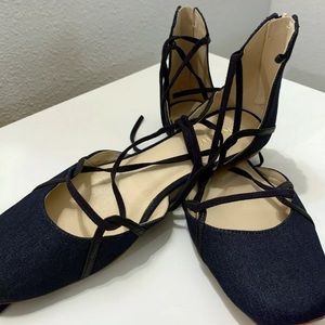 Nine West Women's Size 8 Denim Never Worn Flats
